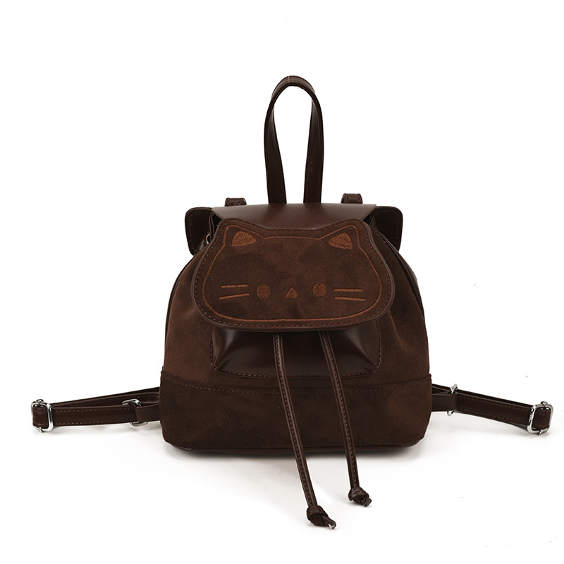Mochila coreana esmerizada para niños y niñas, caricatura lindo gatito, mochila para bebés, nuevo otoño y invierno mochila para niños.