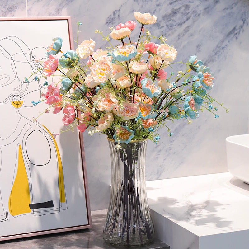 Легкая роскошная цветочная композиция азалия искусственный цветок гостиная обеденный стол бионический букет украшение цветочная композиция цветочная композиция