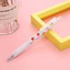 Ins Girl's Heart Pressing Moving Neutral Pen Cute Fruit Press the Water Student Bouncing Pen Office Stationery Signing Pens