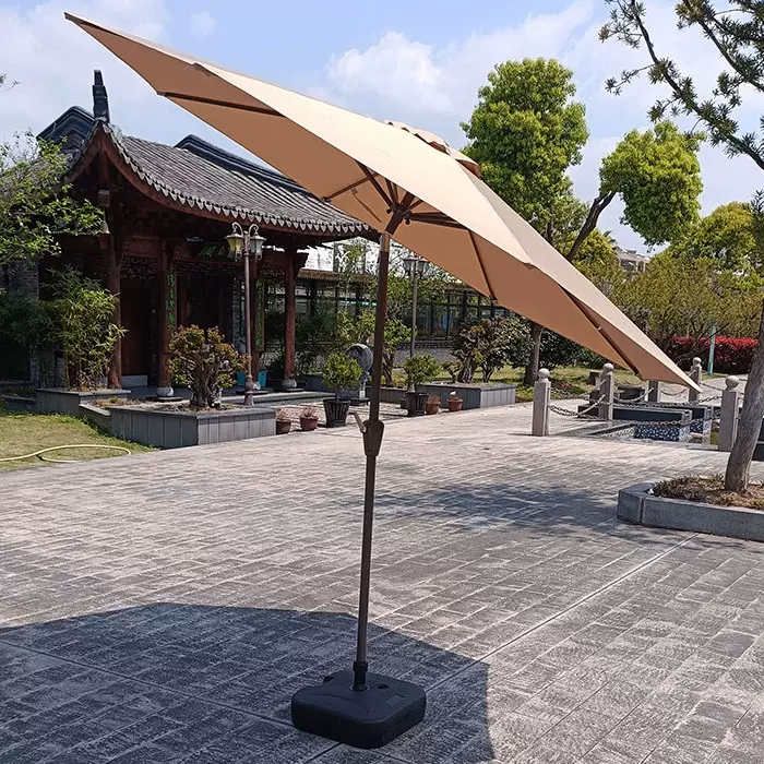 户外遮阳摇头伞转向伞庭院伞太阳伞别墅弯头伞露台遮阳伞摆摊伞岗