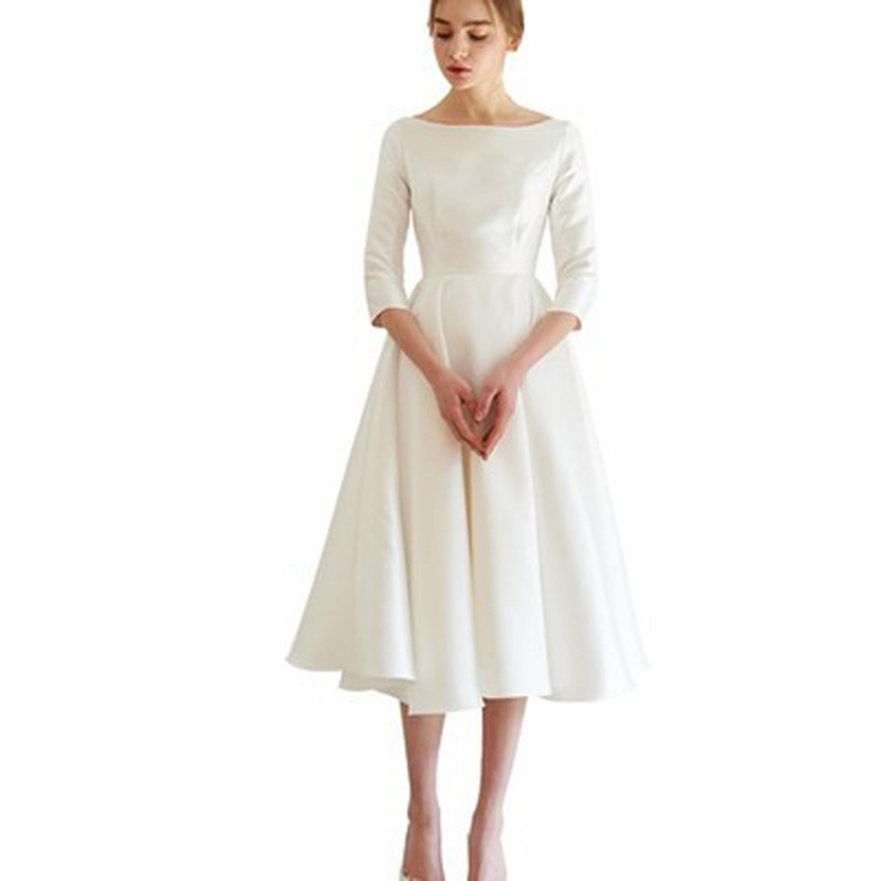 Elegante vestido de noche para mujer, nuevo estilo 2026, blanco, sencillo, retro, para sesión de fotos, viajes de verano, estilo forestal, vestido midi. image 7