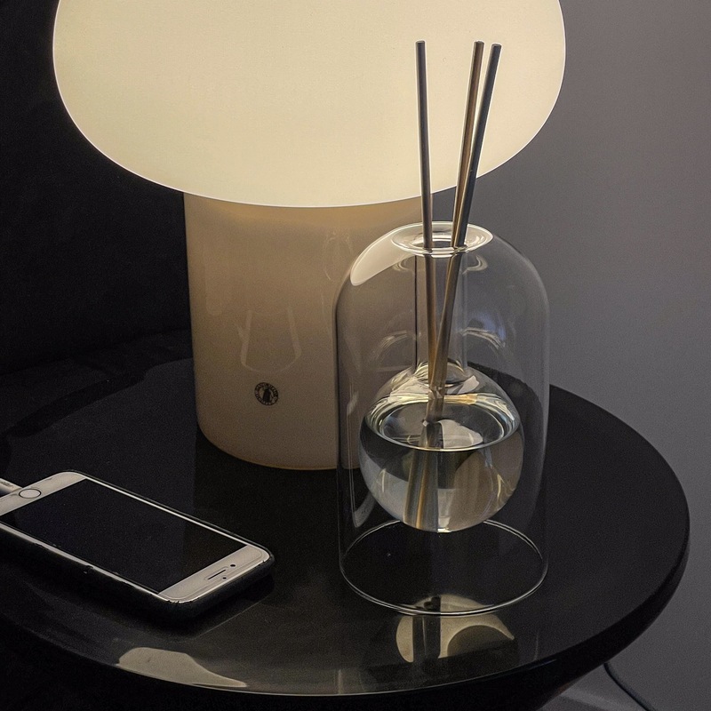 Xiaohongshu Muji 同じスタイルのガラスアロマボトルディフューザーボトル屋内透明無火アロマセラピーラタンフレグランスボトル|undefined