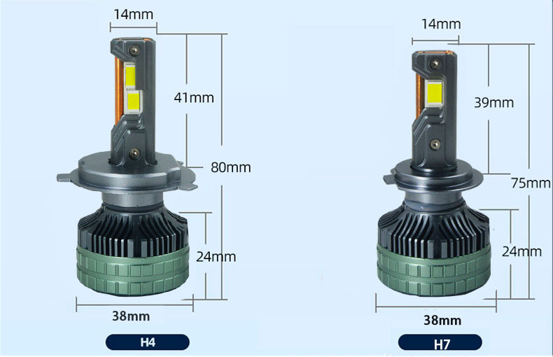 N13S High Power Three Copper Tube 260W LED Headlight H7H4H119005D2H19012H3 Decoding Car Light_voghion.com