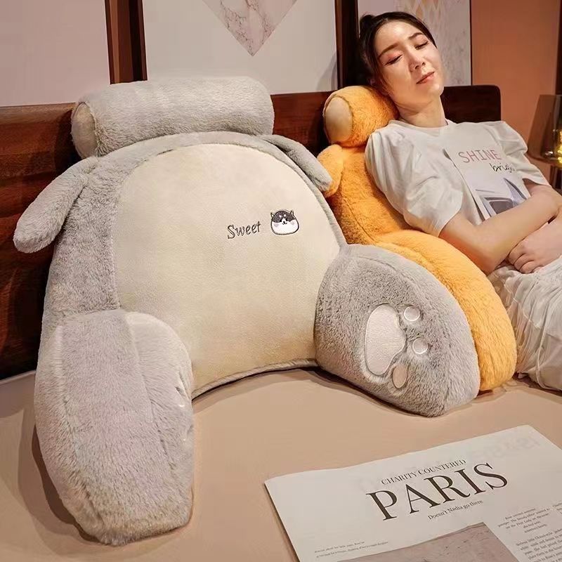 침대 옆 쿠션 소프트 백 침대 등받이 다다미 대형 쿠션 등받이 쿠션 기숙사 베개 여아 허리 베개 허리 보호 쿠션