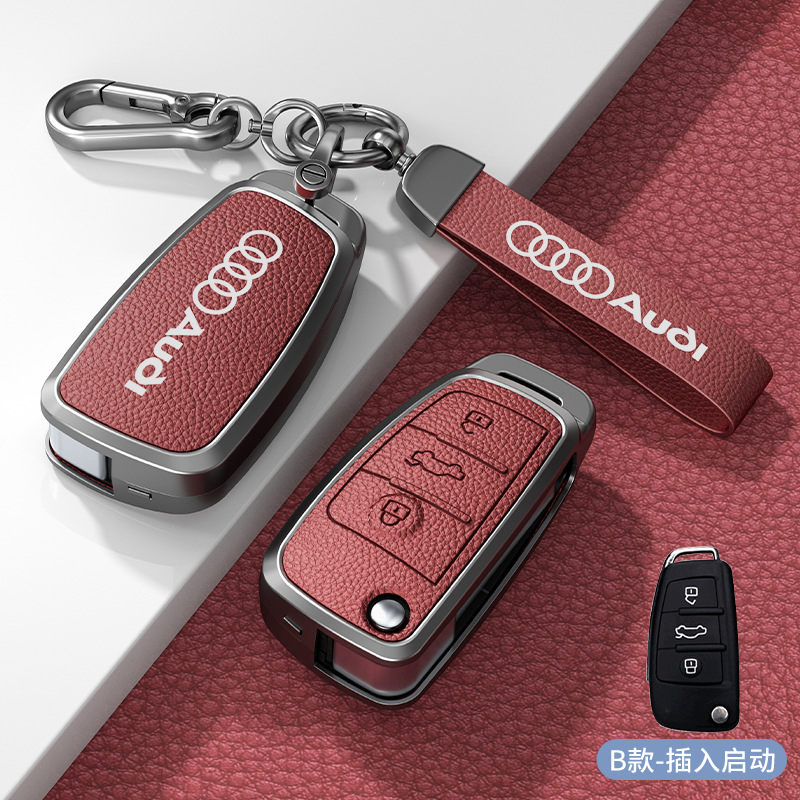 Type b insert start volcanic red zinc alloy shell + hardware bracelet