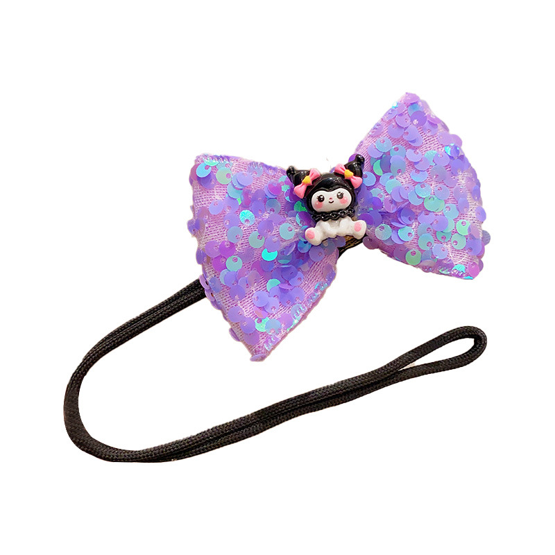 Kulomi niños varillas de cabello bola cabeza perezosa artefacto 2024 nuevo bebé dibujos animados cabeza trasera toque de flores