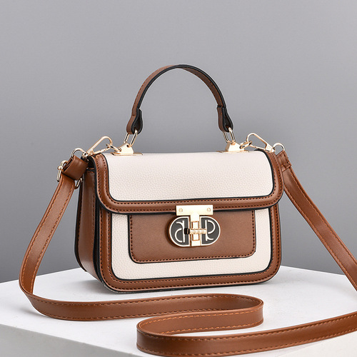2024 this year's niche square bag women's new fashion texture women's shoulder crossbody bag manufacturer one-piece drop shipping