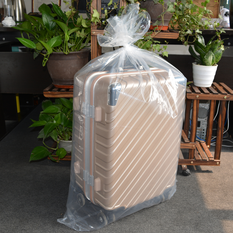 Gran bolsillo plano transparente almacenar embalaje polvo bolsa plástica bolsa de película plástica envasado de alimentos bolsa de película interna fija