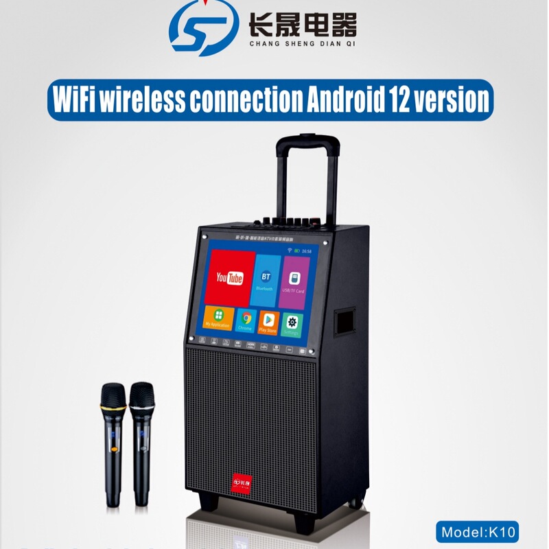 Display Screen, Audio, Google System Functions, Wifi, Touch Screen, Karaoke, Trolley, Mobile Ktv Dedicated Speaker