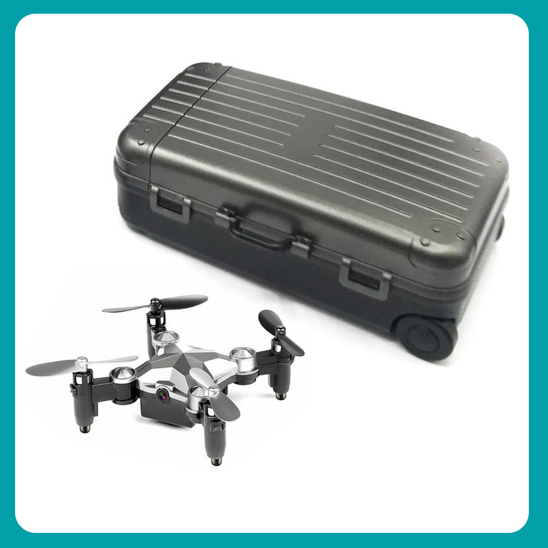 Control remoto HD aérea transmisión en tiempo real de cuatro ejes plegable mini UAV equipaje aviones juguetes para niños al por mayor