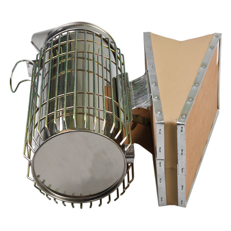 Abeja nuevo señaló humo pulverizador abeja humo extractor apicultura herramienta Acero inoxidable humo pulverizador