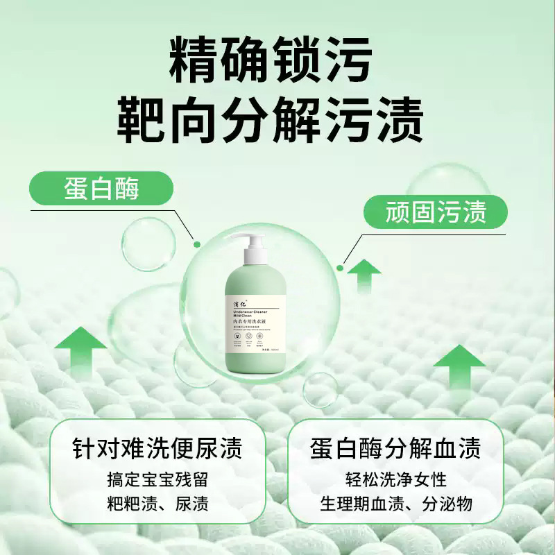 下着洗浄液 下着下着洗濯洗剤 女性専用抗菌・抗菌 血液汚れ除去|undefined
