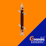 Простые ламинированные колонны из нержавеющей стали, внутренние поручни для лестниц на чердаке, украшение дома, мостовые колонны из ламинированного стекла из массива дерева