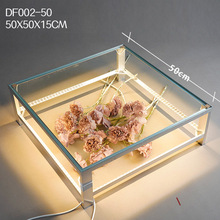 热销3d镜面舞台婚礼T台装饰道具派对活动装饰强光特效炫彩LED排灯