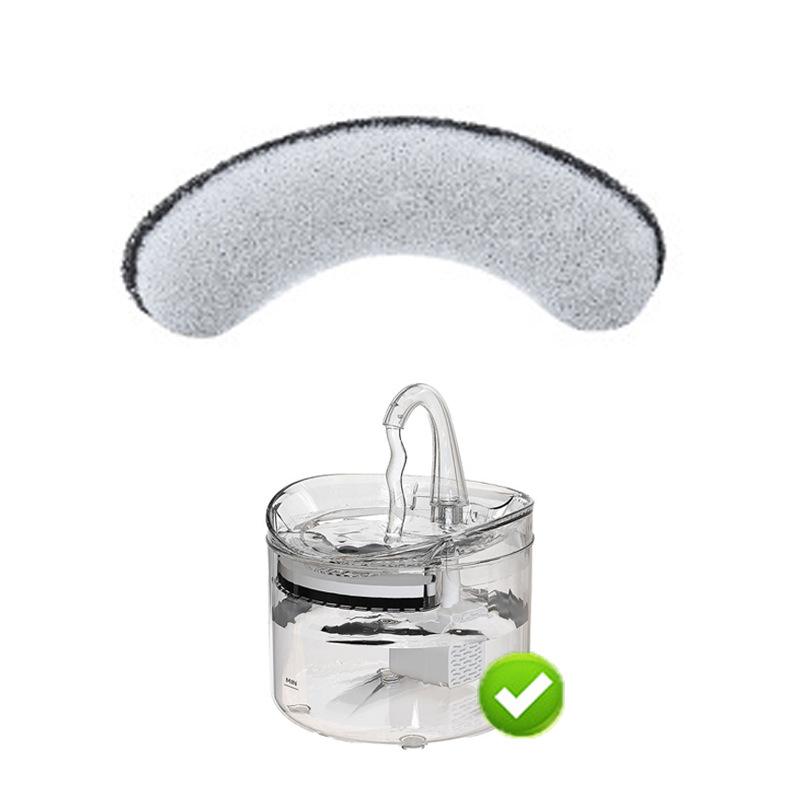 Filtros para bebedores de agua para mascotas adaptados a una variedad de bebedores de agua para gatos multifiltración de cabello de filtro de algodón carbón activado