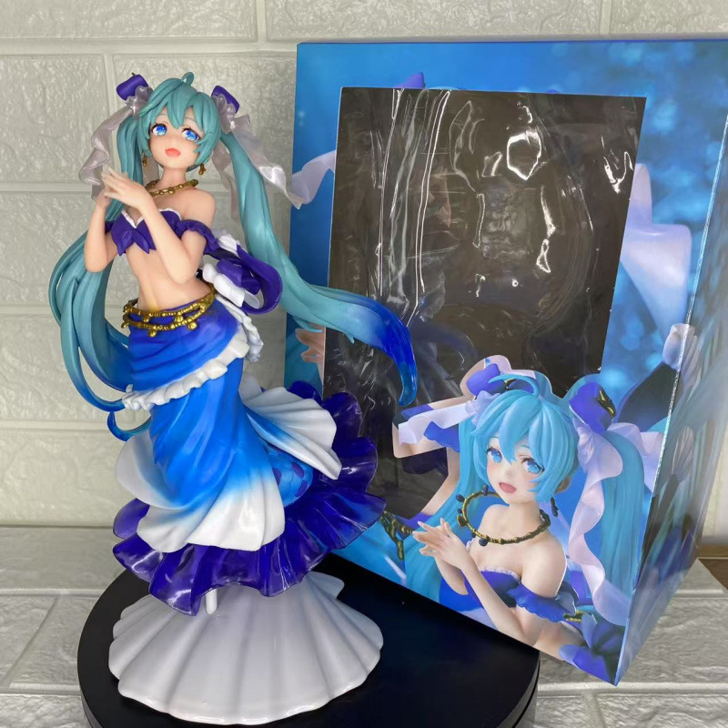 初音ミク フィギュア 初音マーメイド アニメ周辺機器 二次元セーラームーンモデル 風景装飾品|undefined