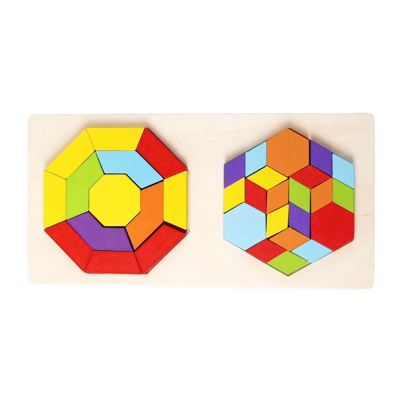 Madera Tetris juguetes de puzzle para niños bloques de construcción para niños y niñas de 3 - 6 años de edad puzzle puzzle