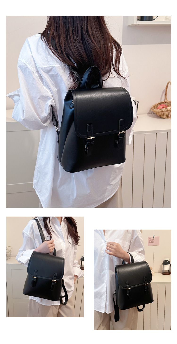 Women's Fashion Small Backpack High-End Commute Daypack Large Capacity Multiple Pockets Everyday Versatile Shoulder Bag
