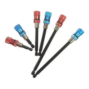 Cross-Border 3Pcs Hexagonal Handle Quick-Release Magnetic Extension Rod, Bit Extension Rod, Electric Drill Driver Extension Conversion Rod