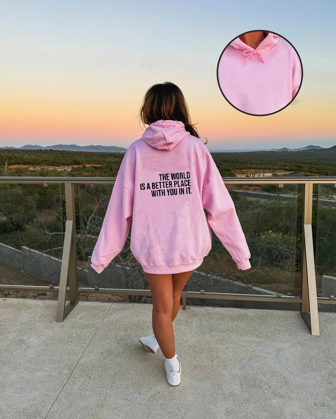 The World Is A Better Place With You In It Hoodie Casual Wom
