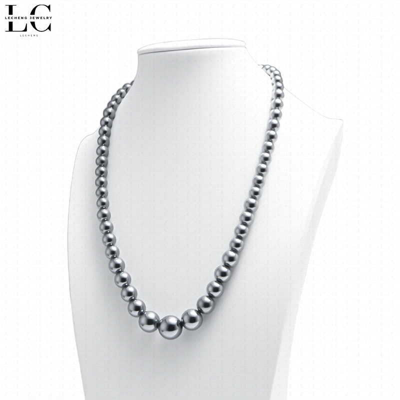 Factory Direct Supply 2025 New Energy Stone Terahertz Necklace High-End Versatile Fashion Retro Terahertz Sweater Chain