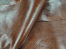 意大利进口头层牛皮棕色高油脂植鞣腩条1.5mm手袋肩带鞋材皮料