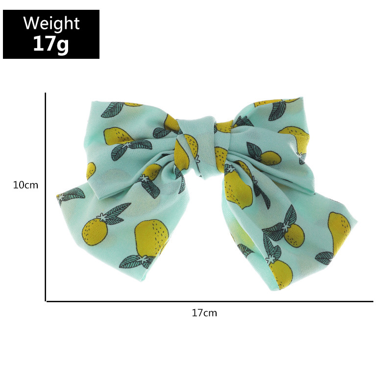 Korean Fashion Chiffon Bow Fruit Hairpin display picture 2