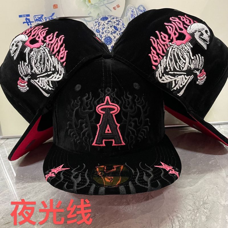 2025新款热销跨境外贸棒球帽AA花纹荧光尺寸平沿帽PouChang AnFo|undefined