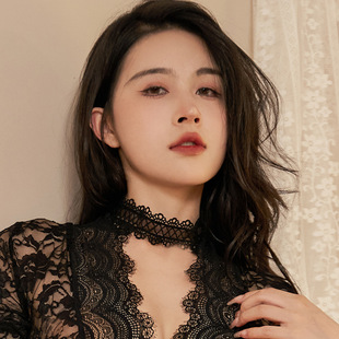 Female Harajuku collar jewelry Lolita! Cute black collar necklace sexy underwear accessories lace wholesale