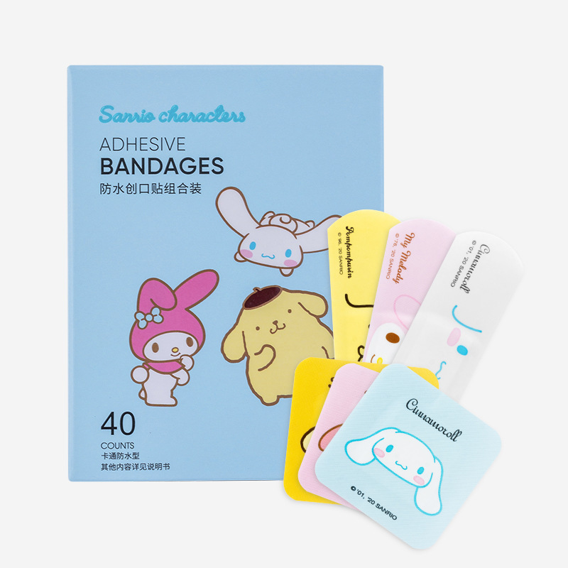 Miniso名創優品sanriocaters夢幻防水傷口貼付セット40枚入り絆創膏|undefined