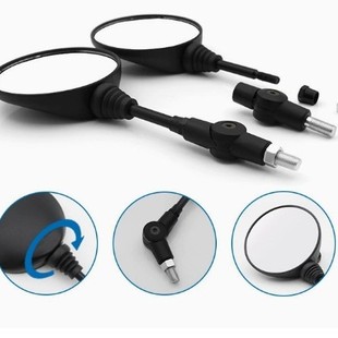 Kawasaki Motorcycle Modified Rearview Mirror Xizang Motorcycle Rearview Mirror 650 Anti-Fall Foldableing Round Car Mirror Wholesale