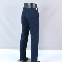 剪标尾货春夏男士休闲裤薄款蓝色商务直筒宽松西裤中老年长裤