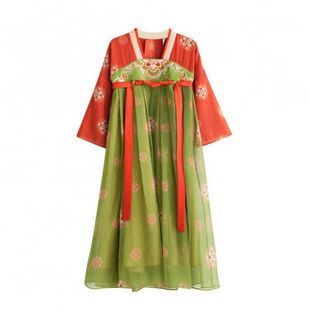 Girls' Hanfu Tang Palace Night Banquet Dunhuang Flying Ancient Costume Chinese Style Dress Children's Summer Tang Suit Performance Outfit