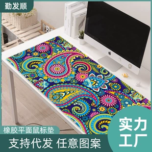 Резиновый коврик для мыши и стола, этнические узоры, размеры 60×30/80×40/90×45 см, толщина 3/4/5 мм