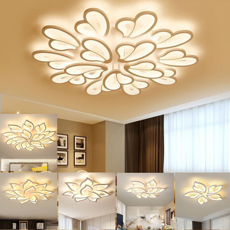 Living Room Ceiling Light Main Lamp Modern Minimalist High-End Led Three-Color Master Bedroom Ceiling Light Home Decor Hall Zhongshan Lighting Fixtures