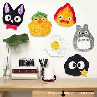 Cross-Border New Fashion Pattern Coasters Suitable for Home Office New Products 6-Piece Set DIY