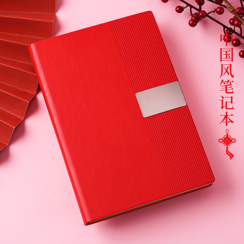 Cuerpo de cuero grueso cuaderno de negocios personalizado de alto valor de diseño de hoja de hierro grabado con láser a5 cuaderno al por mayor