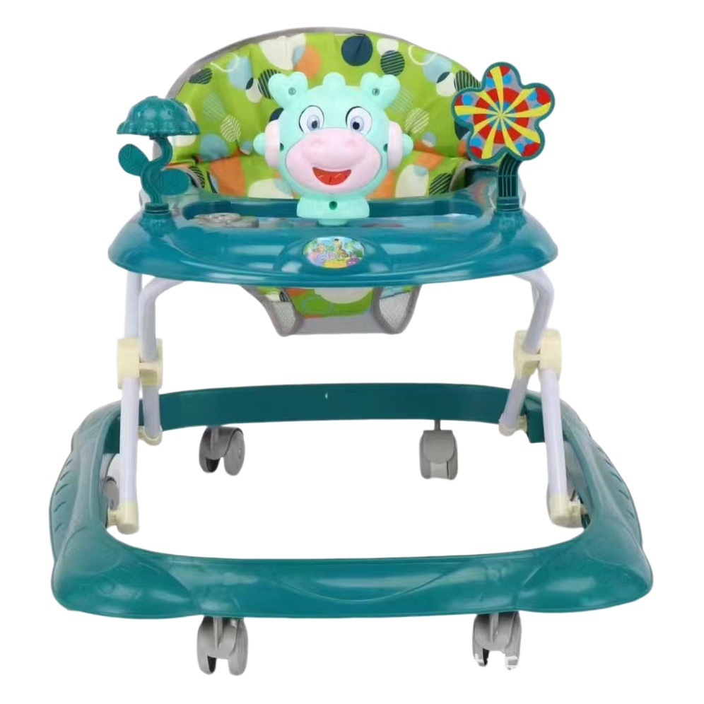Baby Walker anticaída y anti-O piernas para bebés de 0-2 años, coche de aprendizaje ajustable y seguro