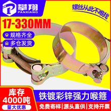 铁镀彩锌强力喉箍加厚卡箍欧式抱箍软管箍管卡不锈钢固定卡子