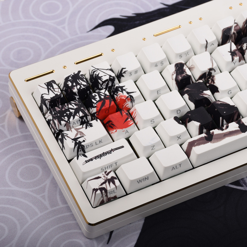 Womier Forest Showdown Keyboard Cap Adaptable wooting60he Orlong Tarantula Mechanical Wireless Keyboard