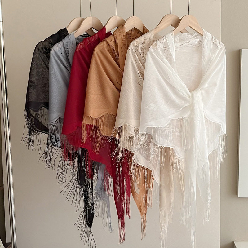 New Chinese-Style Tassel Sun-Protective Vest for Summer, Paired with Skirts, Cheongsam Outerwear, Small Shawl, Women's Thin Cardigan, Breathable Cover-Up