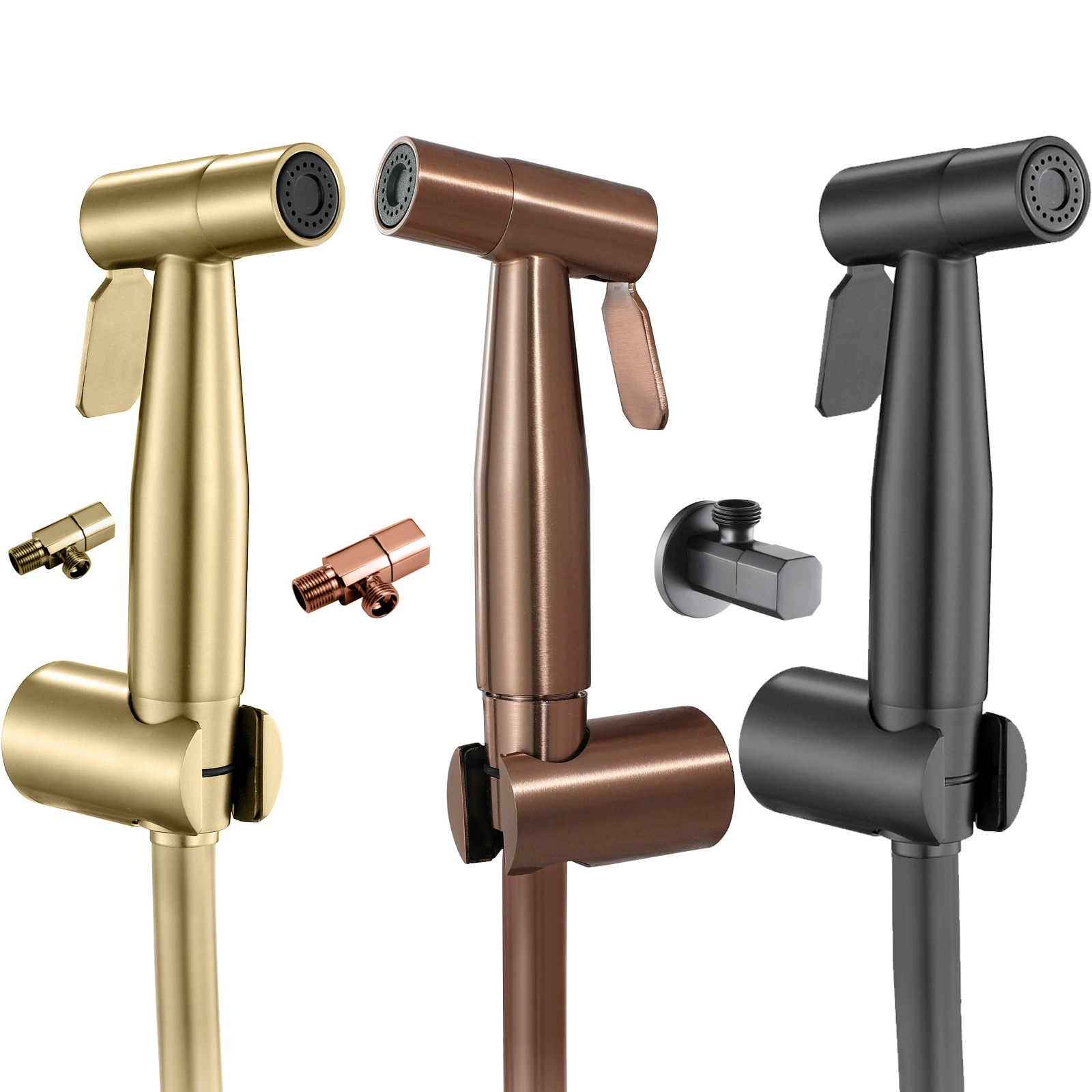 HIDEEP Одиночная холодная матрасная золотая мойка для туалета Набор для распылителя для туалета для мытья на кухне