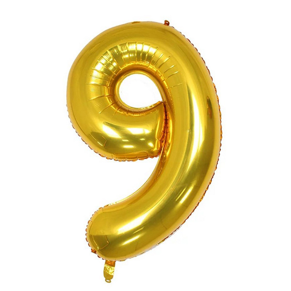 digital golden blue fuchsia balloon
