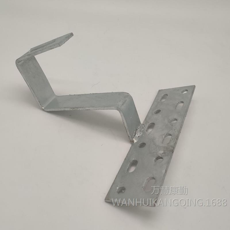 太阳能光伏支架配件屋顶琉璃瓦挂钩热镀锌上下可双调节C型钢挂钩