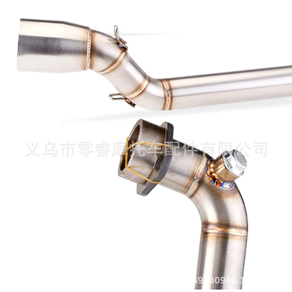 Motorcycle Modification Exhaust Pipe Suitable for Suzuki Gsx-R150 2017-2021 Stainless Steel Front Section Full Section