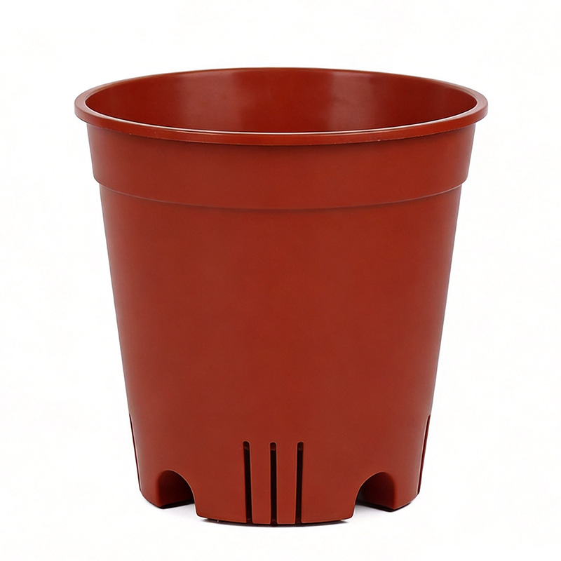 Nuevo recipiente de plástico transpirable al por mayor recipiente de flores multiculposa hortenida de hojas de color base de plantación recipiente de flores transparentes