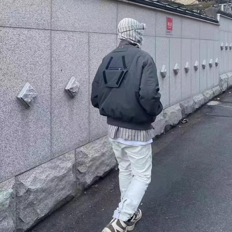 Undermycar Velcro deconstrucción función acolchada Vibe multi-Bolsillo de algodón acolchado traje de vuelo traje de la chaqueta UMC