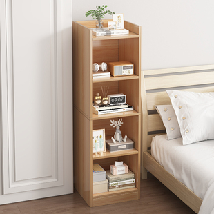 Bookshelf Floor-Standing Storage Rack Wall Corner Narrow Cabinet Storage Cabinet Storage Cabinet Free Combination Grids Home Bookcase