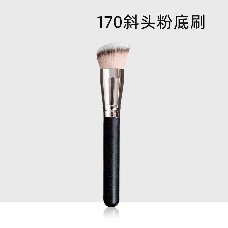 Tekli Makyaj Fırçası - Düz Balık Kuyruğu Fondöten Fırçası Pudra Fırçası Eyeliner Fırçası Burun Kontur Fırçası Allık Fırçası Göz Farı Fırçası Kapatıcı Fırçası