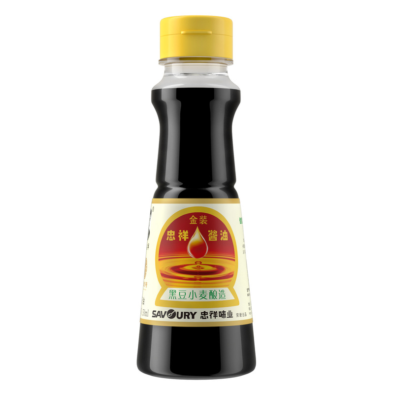 忠祥家用150ml黑豆酱油特级拌饭生抽拌面炒菜黑豆酿造酱油厂批发|undefined